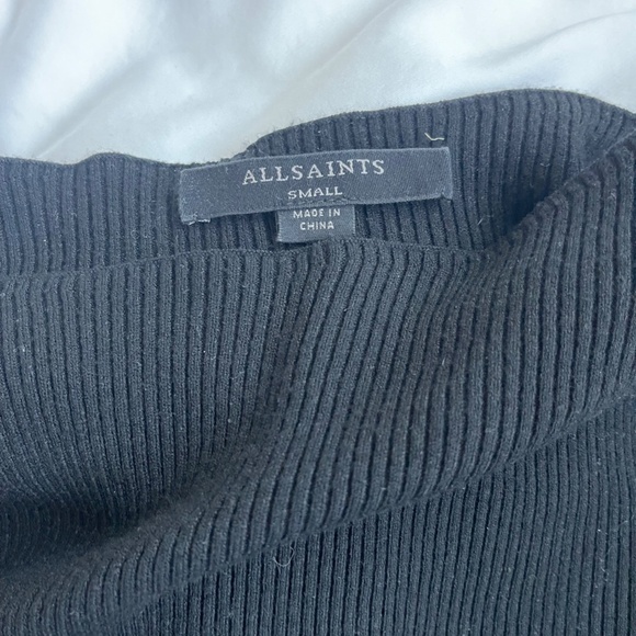 Allsaints Black Crop Sweater - Size Small - Picture 3 of 4